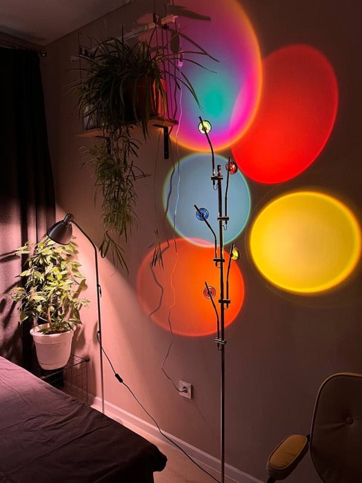 A colourful shelf styled with Neatify pieces