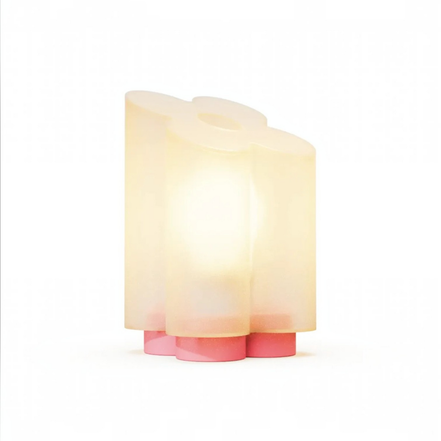 Corolla Sculptural Flower Lamp - Clear Rose