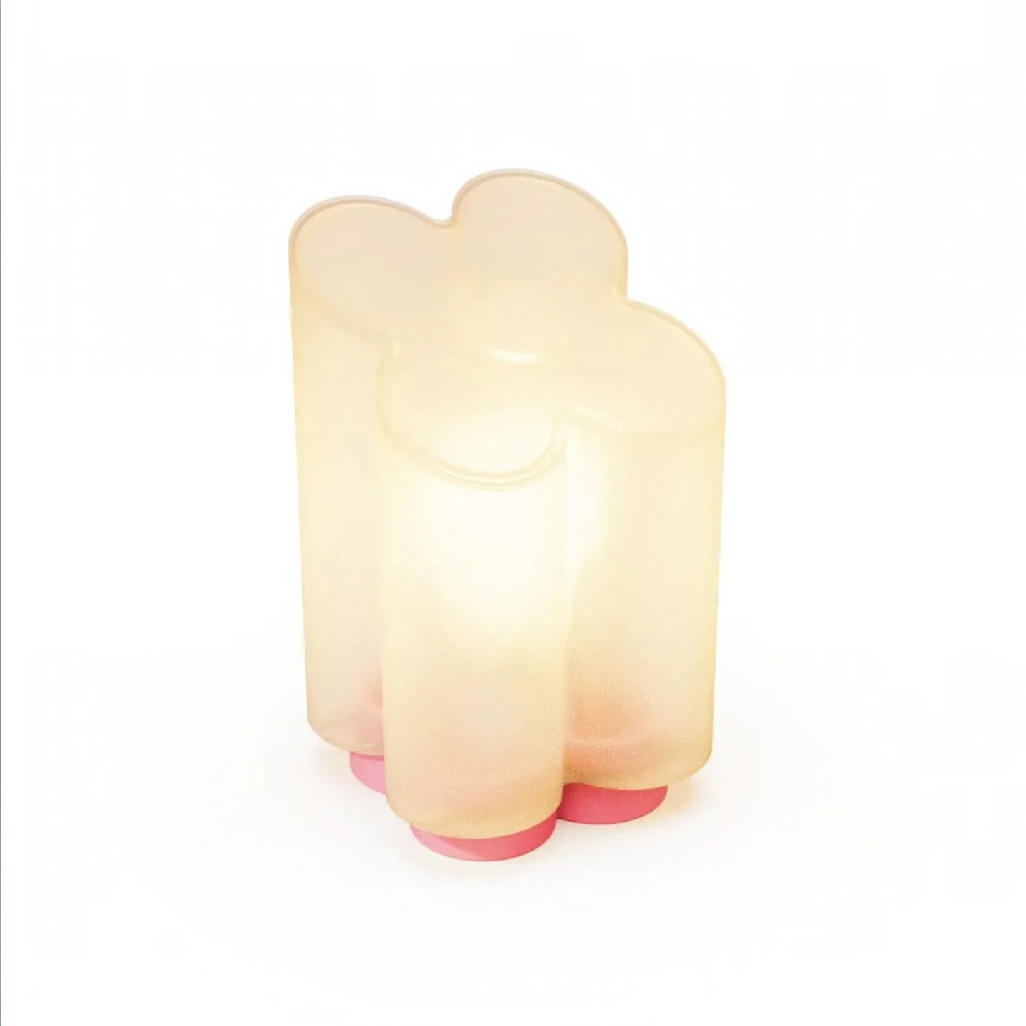 Corolla Sculptural Flower Lamp - Clear Rose