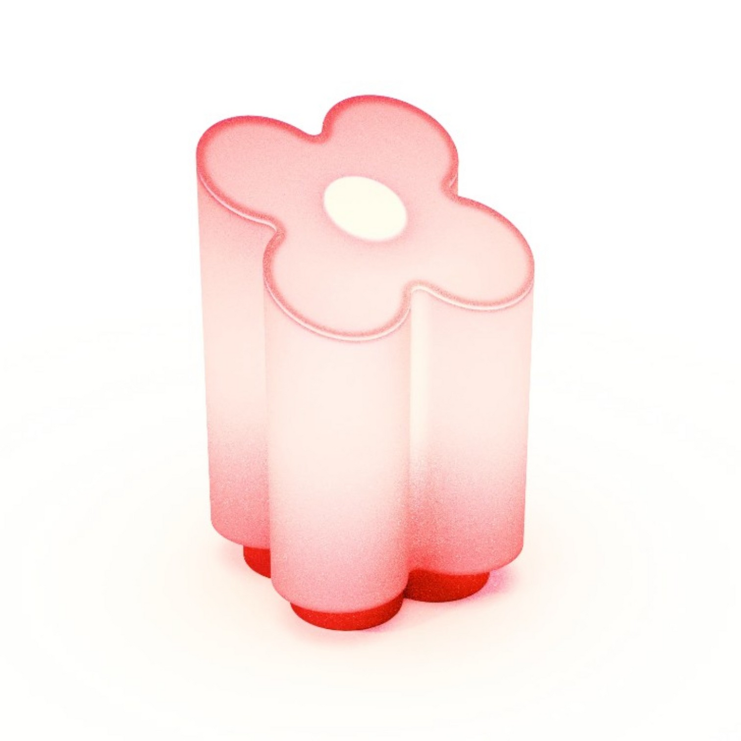 Corolla Sculptural Flower Lamp - Blush Cherry