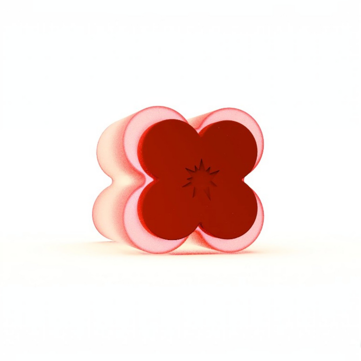 Corolla Sculptural Flower Lamp - Blush Cherry